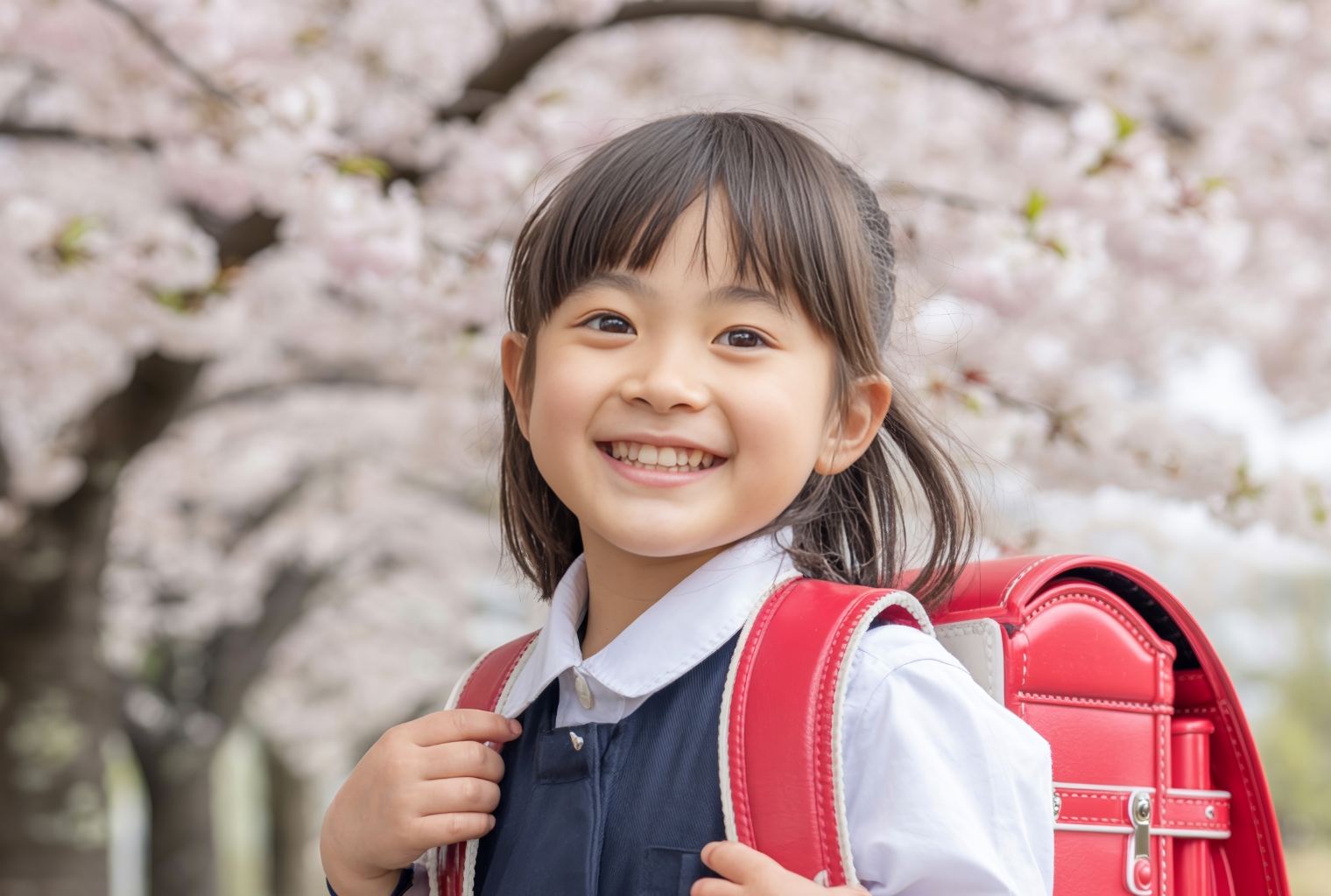 新入学児童へのお祝い品贈呈の様子