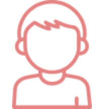 福祉体験授業を受けた小学4年生（男子）のイラスト