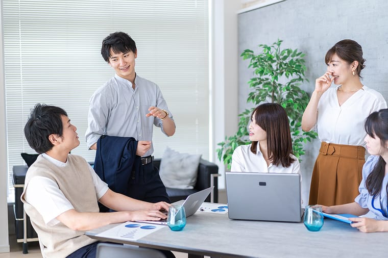 企業と社協がプロジェクトを共同企画・実施している様子