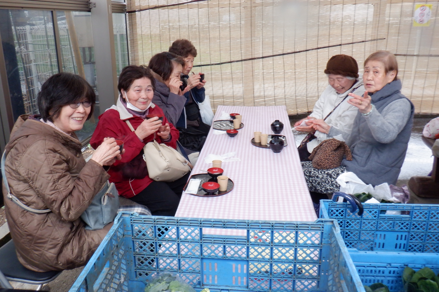 株式会社藤五郎ねぼけ堂直売店でのマルシェ開催の様子